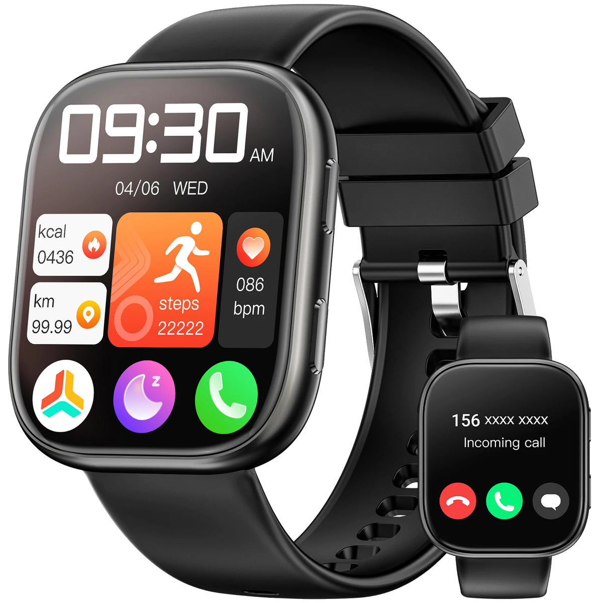 Smartwatch With Bluetooth Calling Fitness Tracking And Heart Rate Monitor