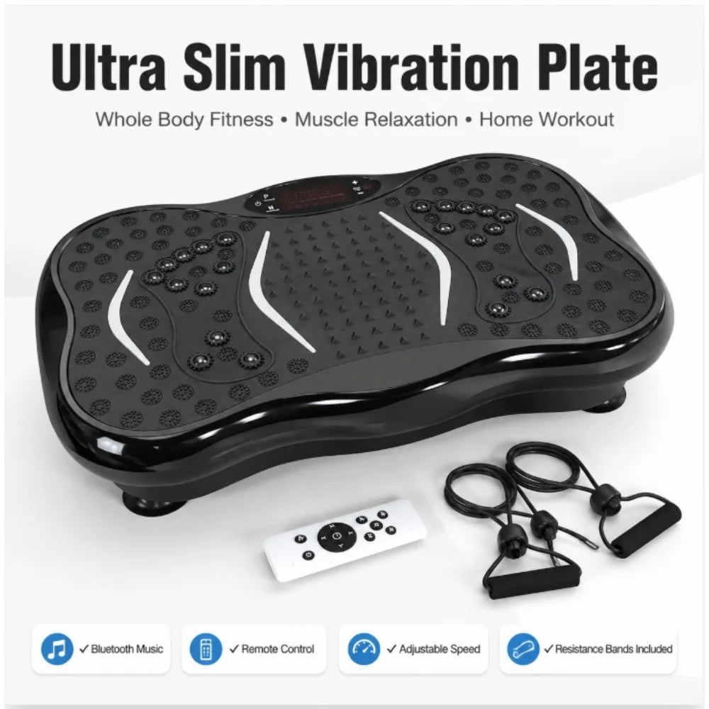 Bluetooth Vibration Plate Machine for Muscle Toning and Home Workouts