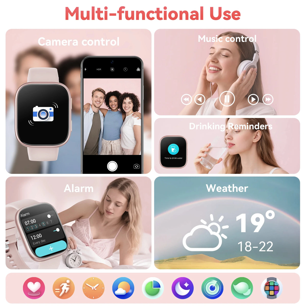 Smartwatch With Bluetooth Calling Fitness Tracking And Heart Rate Monitor