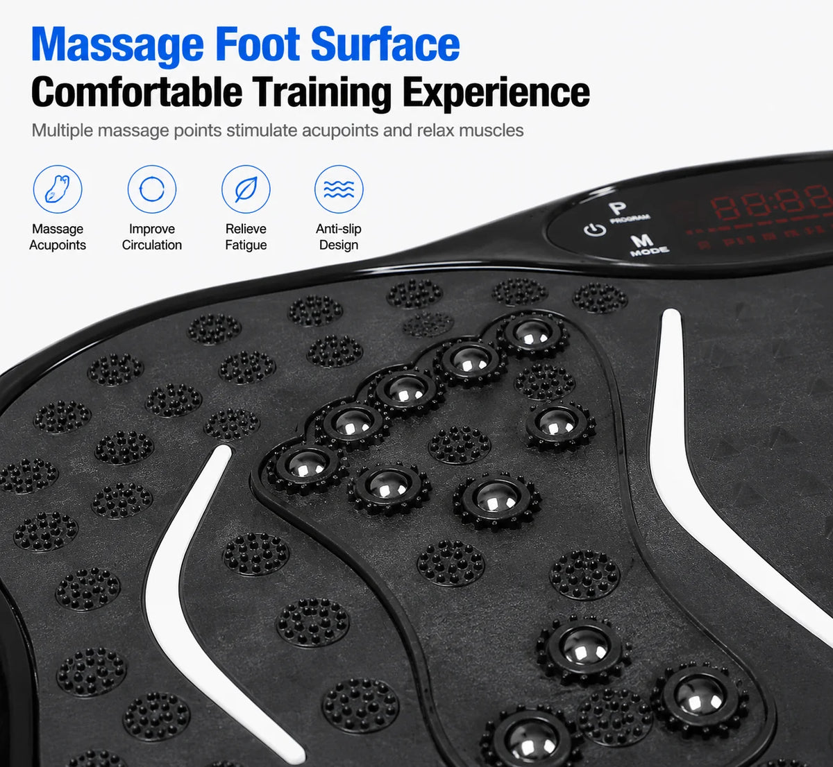 Bluetooth Vibration Plate Machine for Muscle Toning and Home Workouts