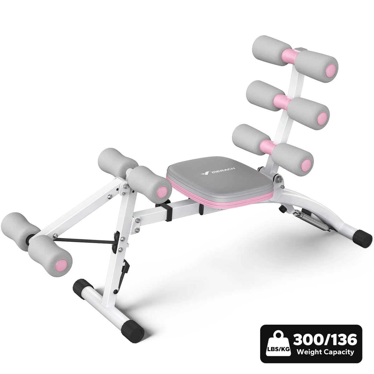 MERACH Adjustable Ab Trainer Bench for Home Gym Core Workouts