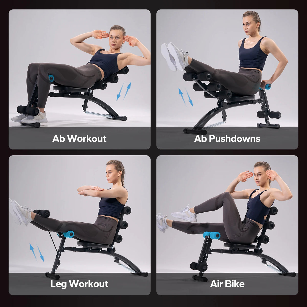 MERACH Adjustable Ab Trainer Bench for Home Gym Core Workouts