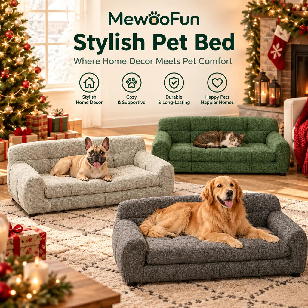 Breathable Dog Sofa Bed With Backrest And Armrests