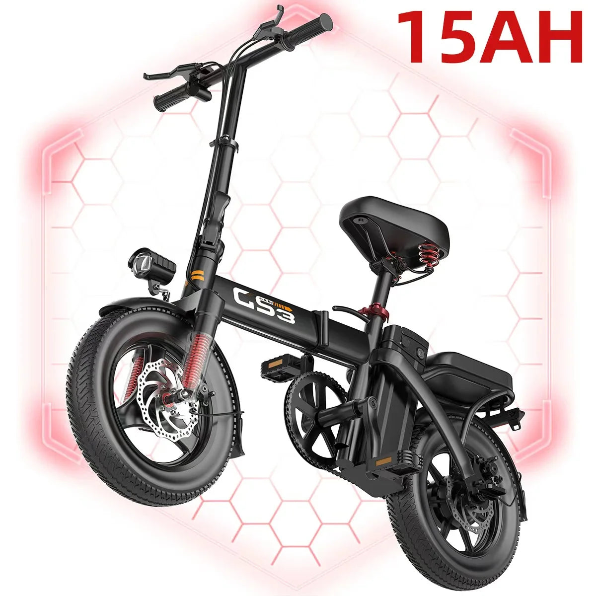 UPlee GS3 Folding Electric Bike With Powerful 500W Motor Power