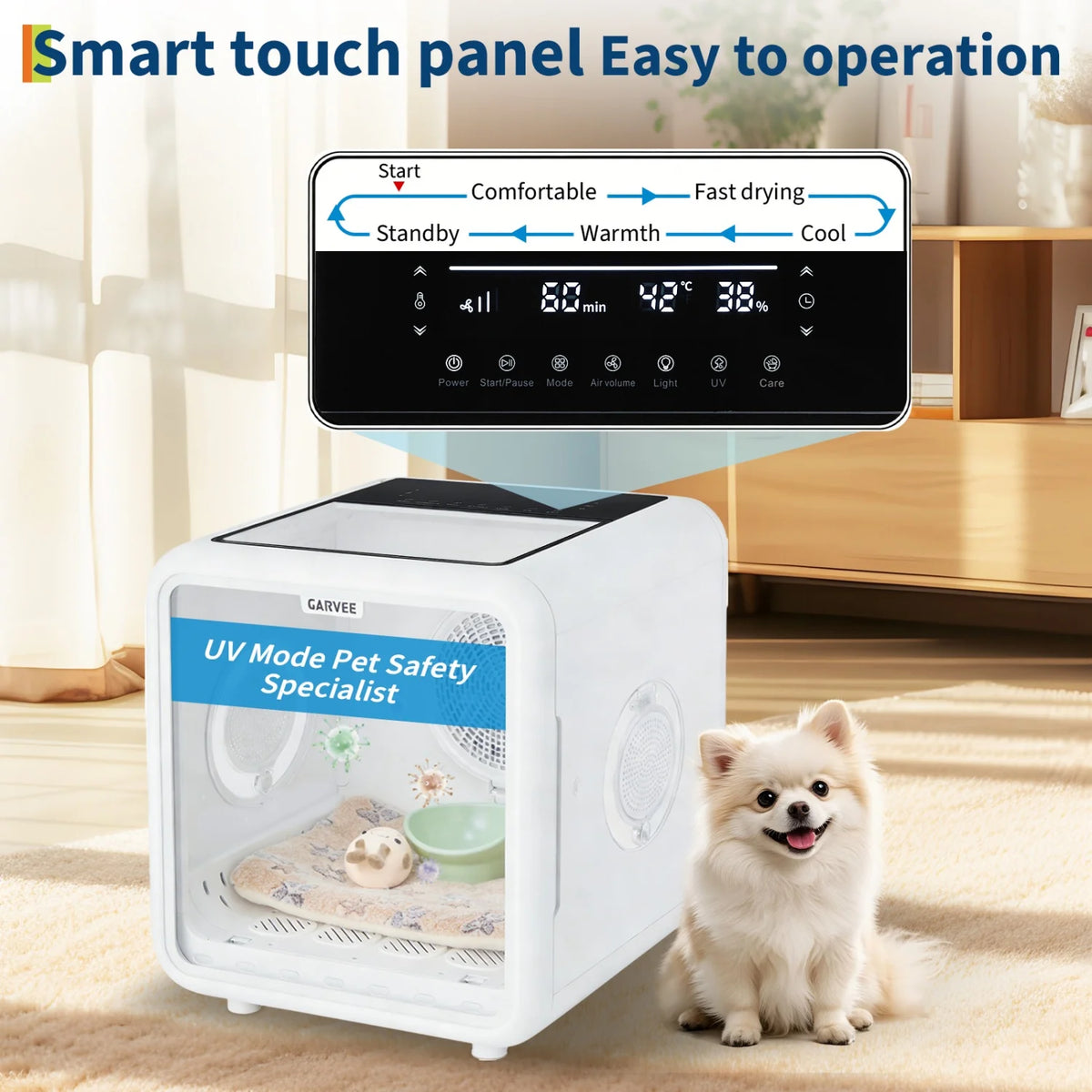 HiMISS Automatic Pet Dryer Box With Quiet Smart Temperature Control