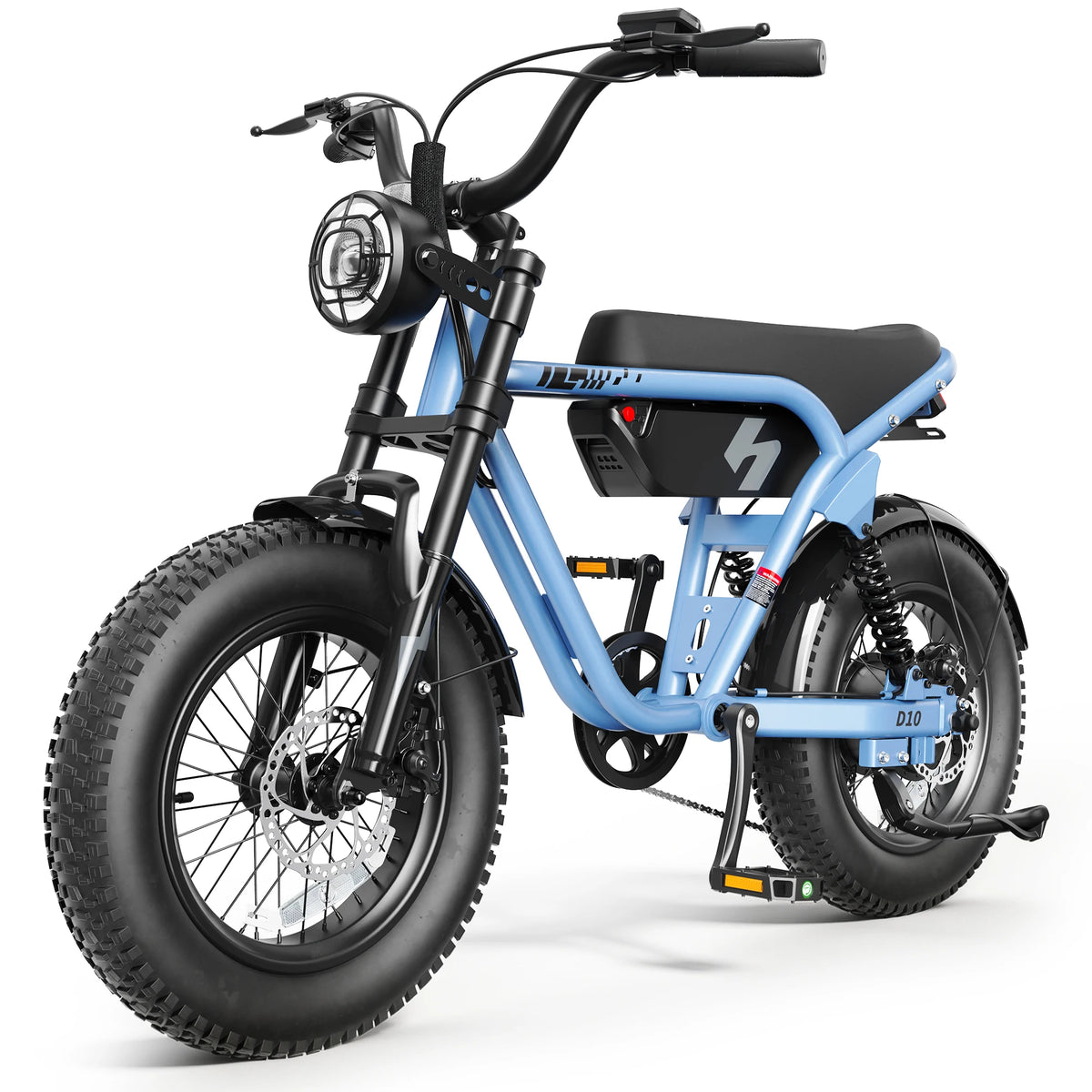 Hopepeak D10 Full Suspension Fat Tire Electric Mountain Bike