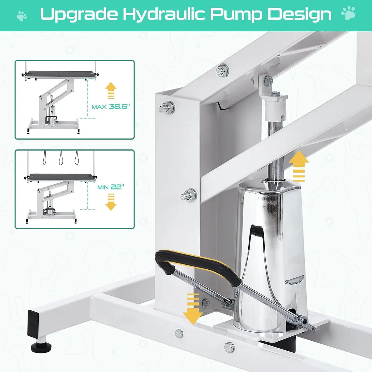 Garvee Electric Height Adjustable Dog Grooming Table Heavy Duty Station