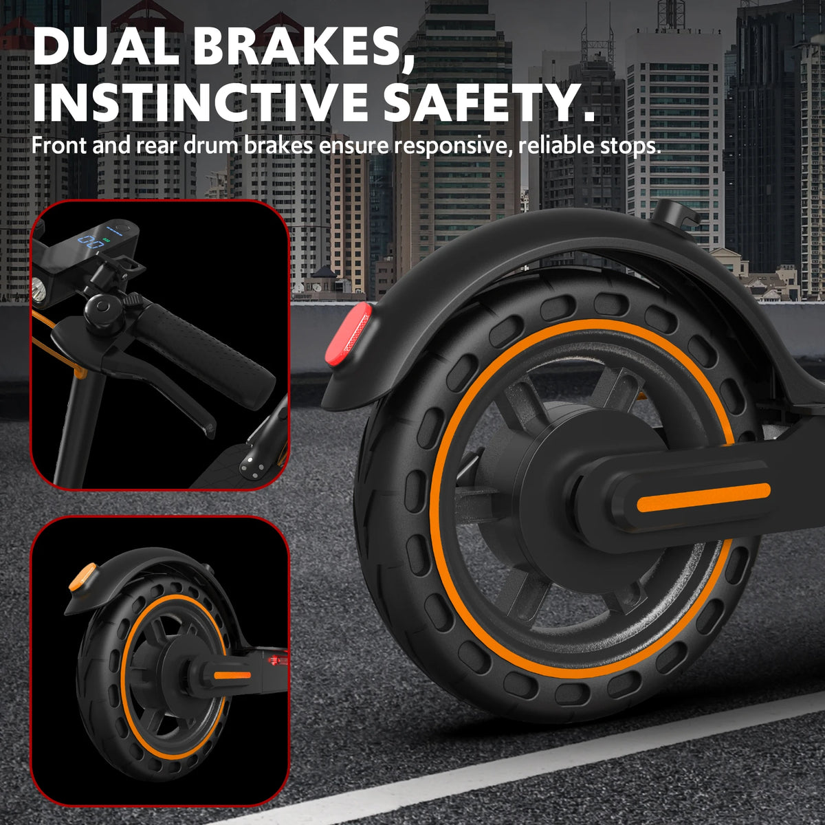 Osboo Folding Electric Scooter 19 MPH 19 Mile Range
