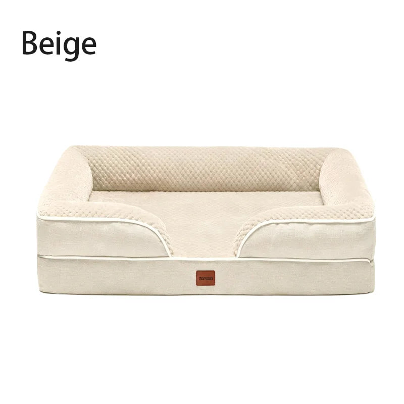 Orthopedic Memory Foam Dog Bed With Waterproof Washable Cover