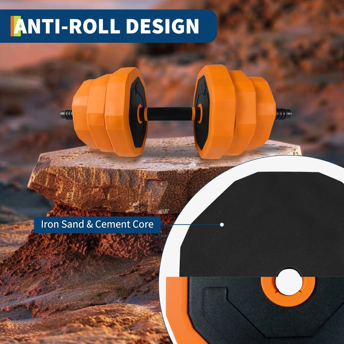 Adjustable Dumbbell Set With Connector For Versatile Home Strength Training