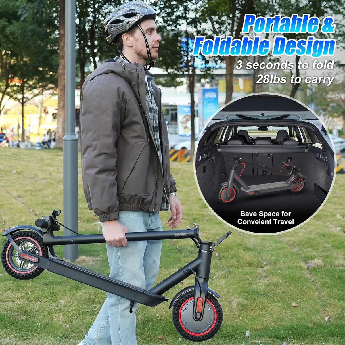 OBX Foldable Electric Scooter for Adults With App Control