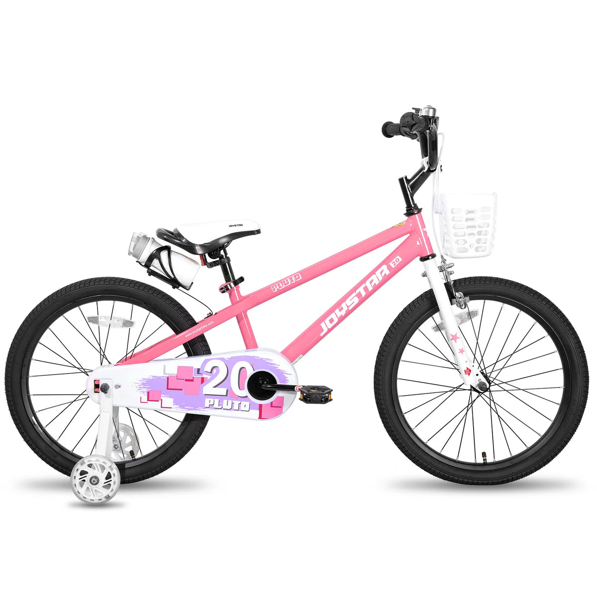JOYSTAR Children Bicycle With Light Up Training Wheels Drum Brake