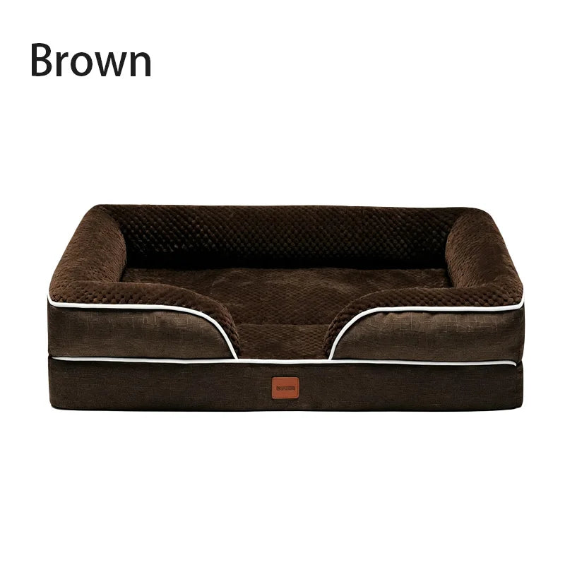 Orthopedic Memory Foam Dog Bed With Waterproof Washable Cover