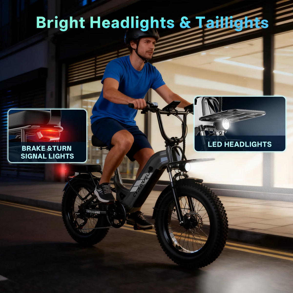 Cybervelo Step Through Commuter Electric Bike With Long Range Battery