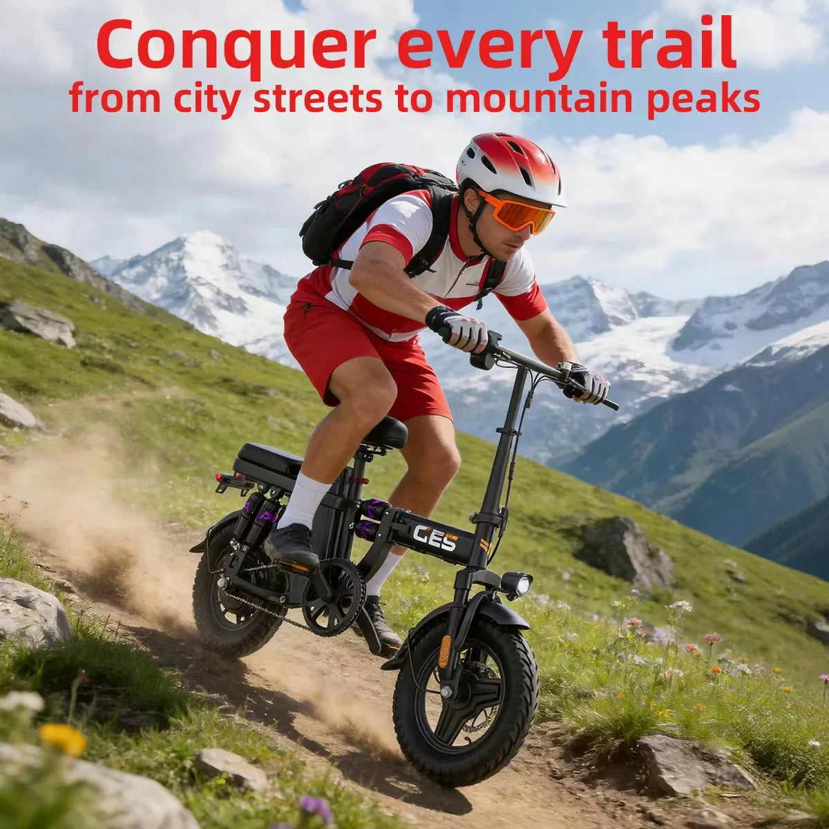 UPlee GE5 Folding Fat Tire Electric Bike For Adults