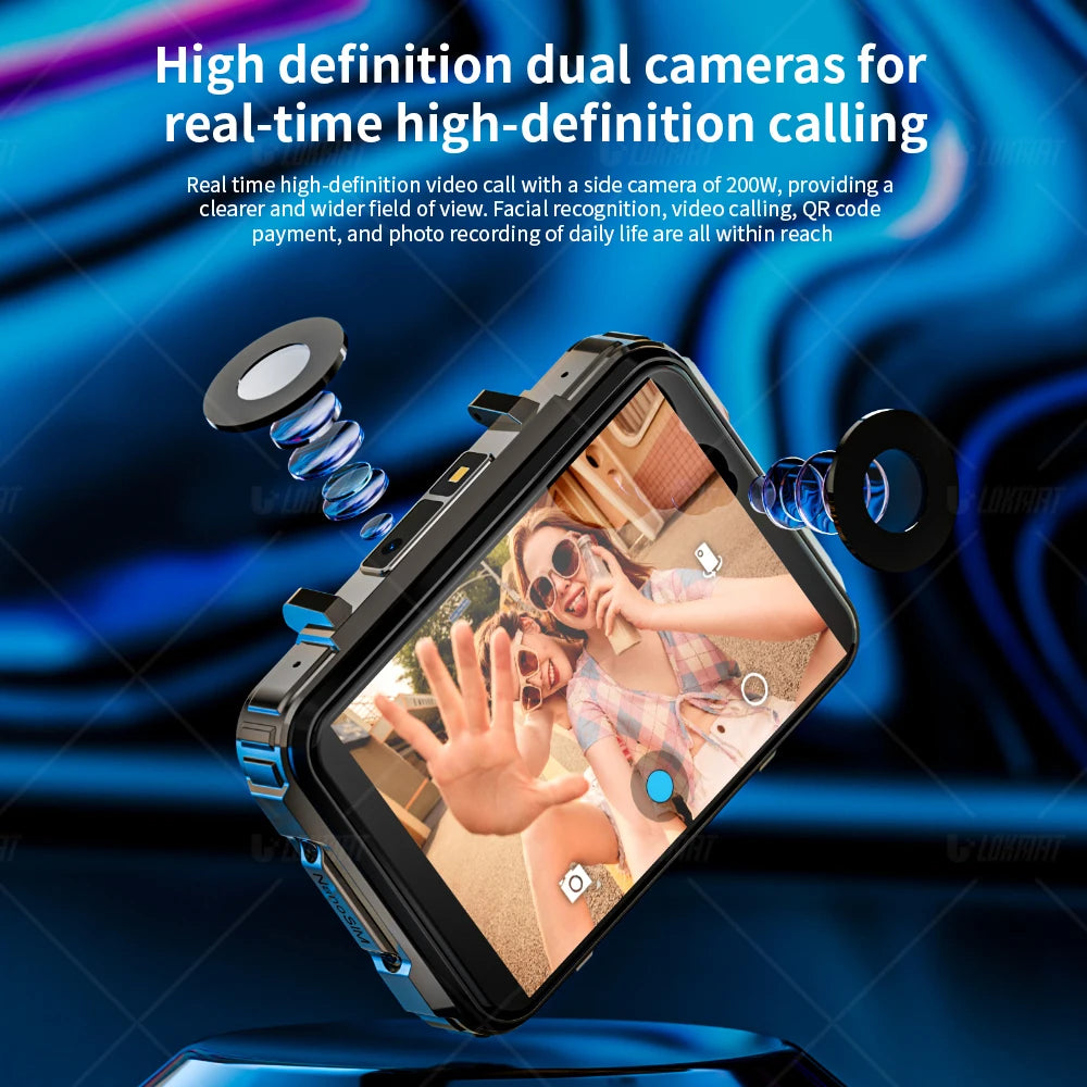 LOKMAT Android Smartwatch Phone With 4G WiFi And Dual Cameras