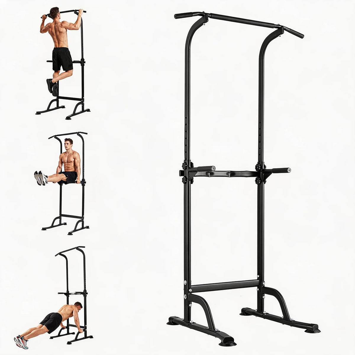 HiMISS Power Tower Dip Station Pull Up Bar Home Gym Equipment