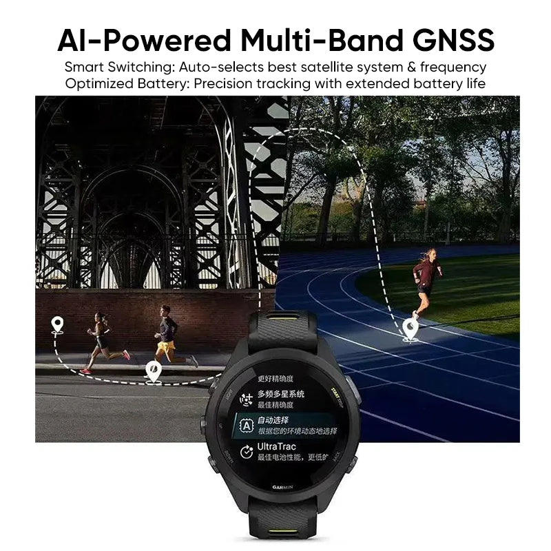 Garmin Forerunner 265 GPS Smartwatch With AMOLED Heart Rate Monitoring