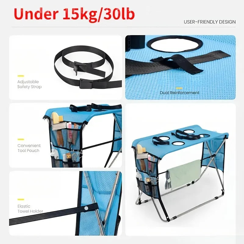 Foldable Pet Grooming Hammock With Stainless Steel Frame Stand