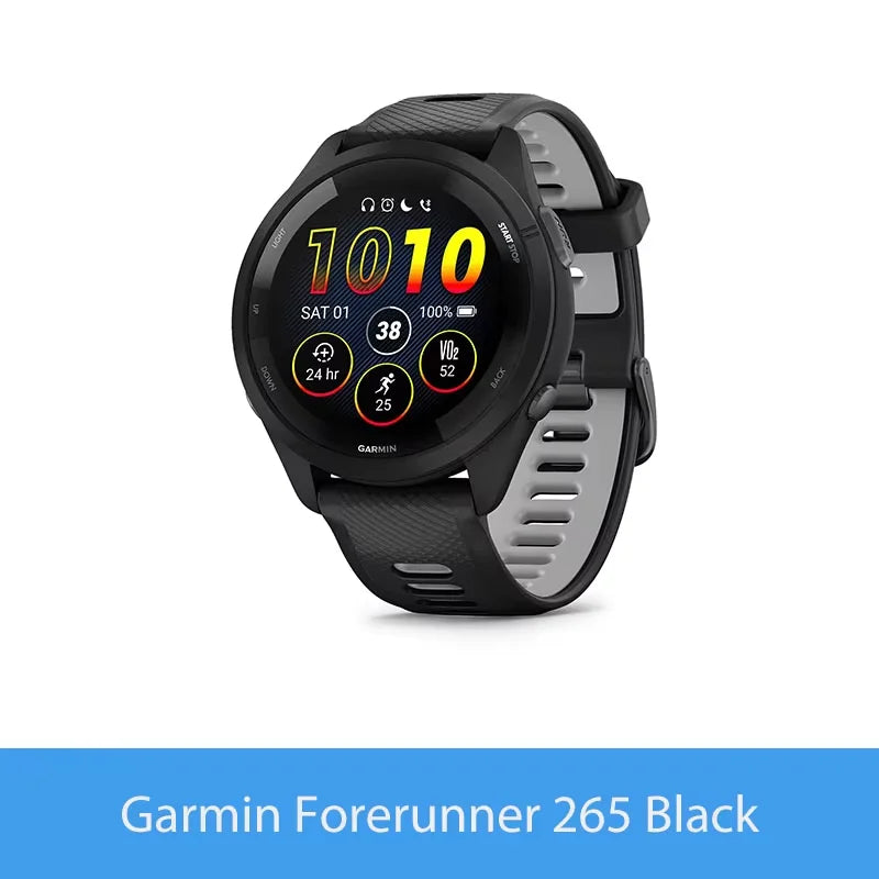Garmin Forerunner 265 GPS Smartwatch With AMOLED Heart Rate Monitoring