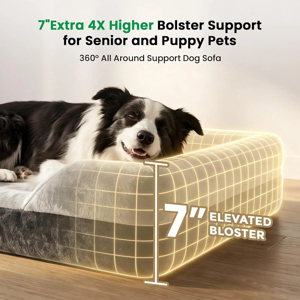 Orthopedic Dog Bed Cooling Gel Memory Foam And Washable Covers