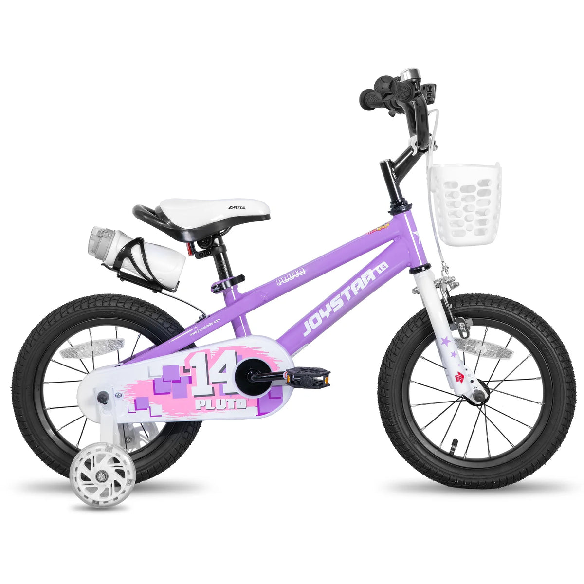 JOYSTAR Children Bicycle With Light Up Training Wheels Drum Brake