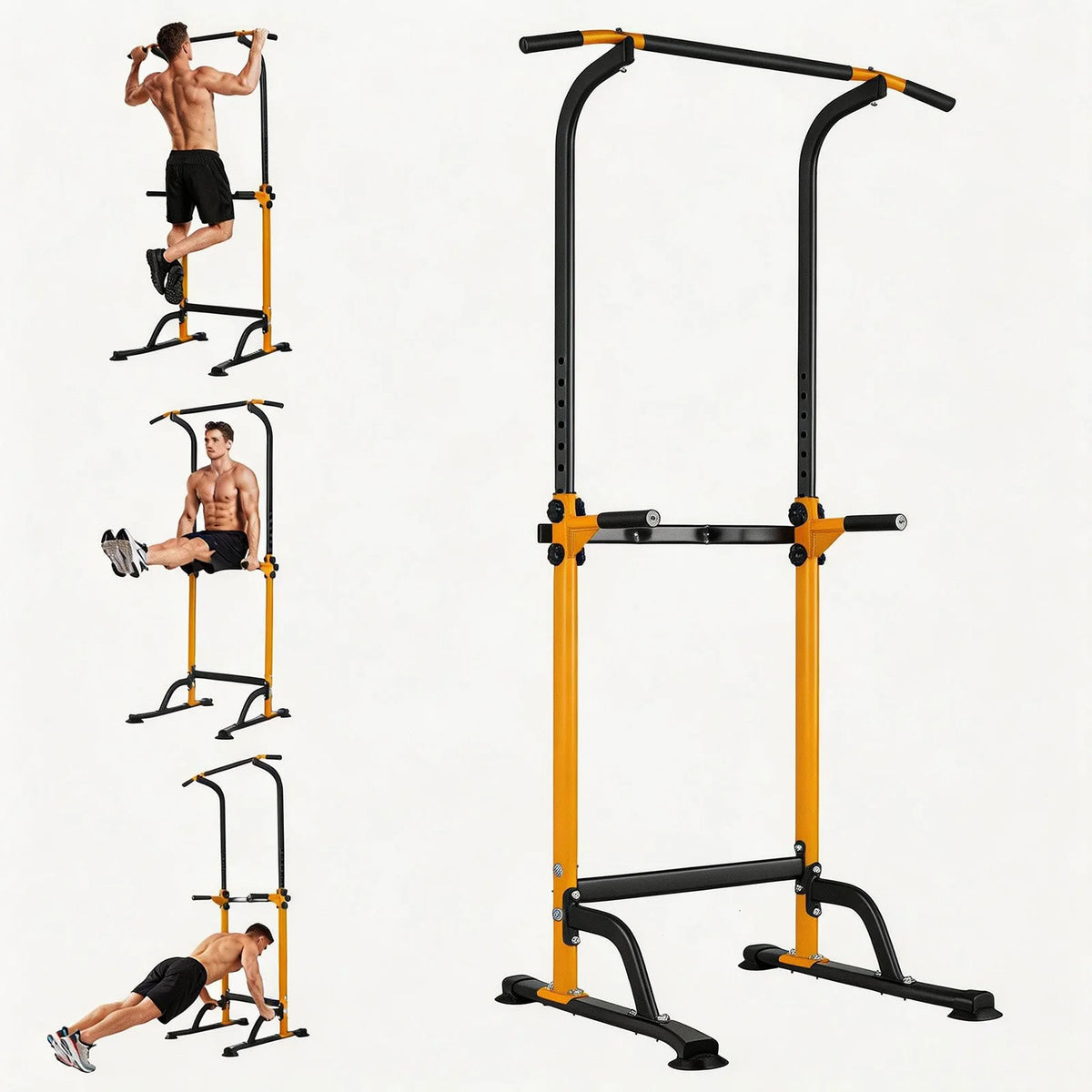 HiMISS Power Tower Dip Station Pull Up Bar Home Gym Equipment
