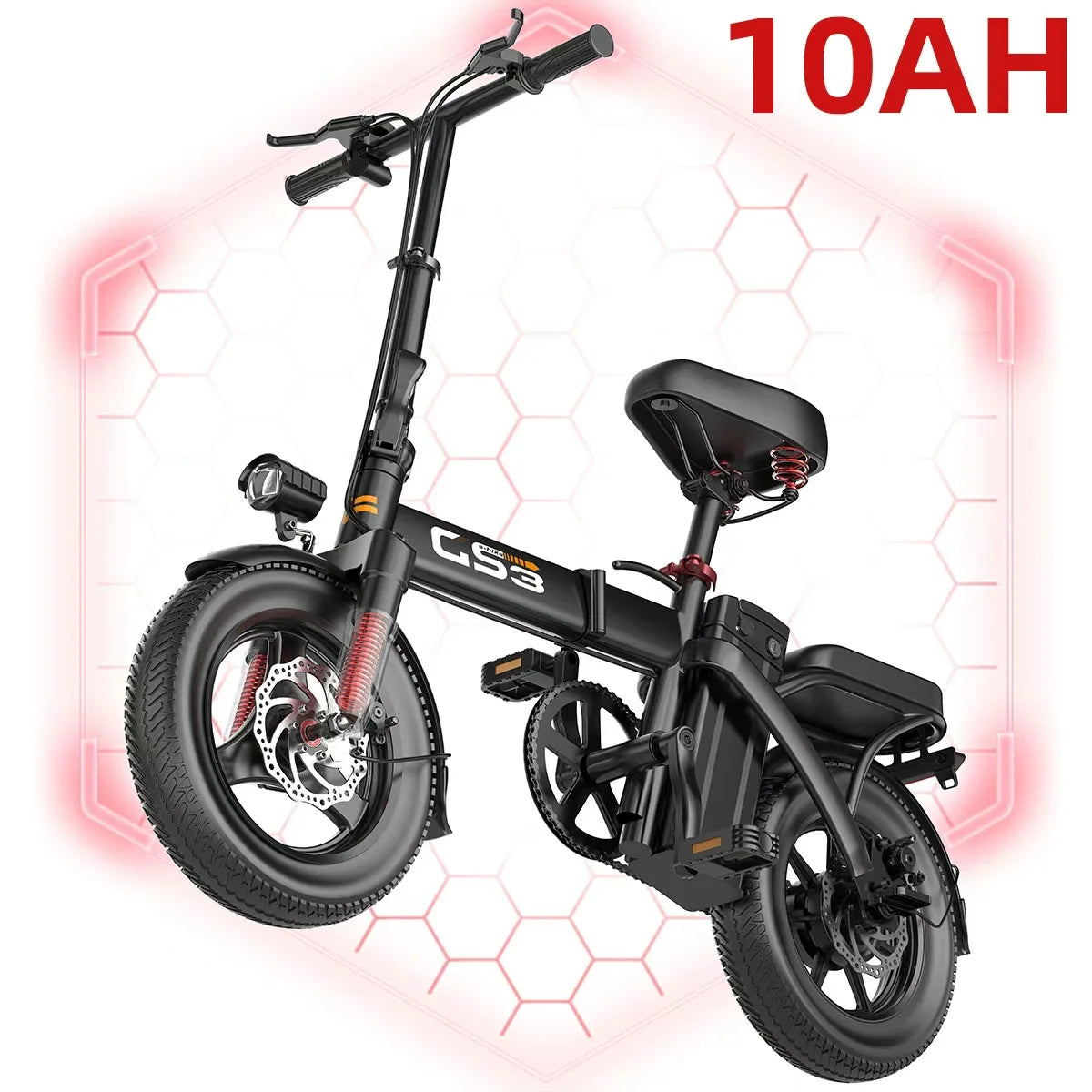 UPlee GS3 Folding Electric Bike With Powerful 500W Motor Power