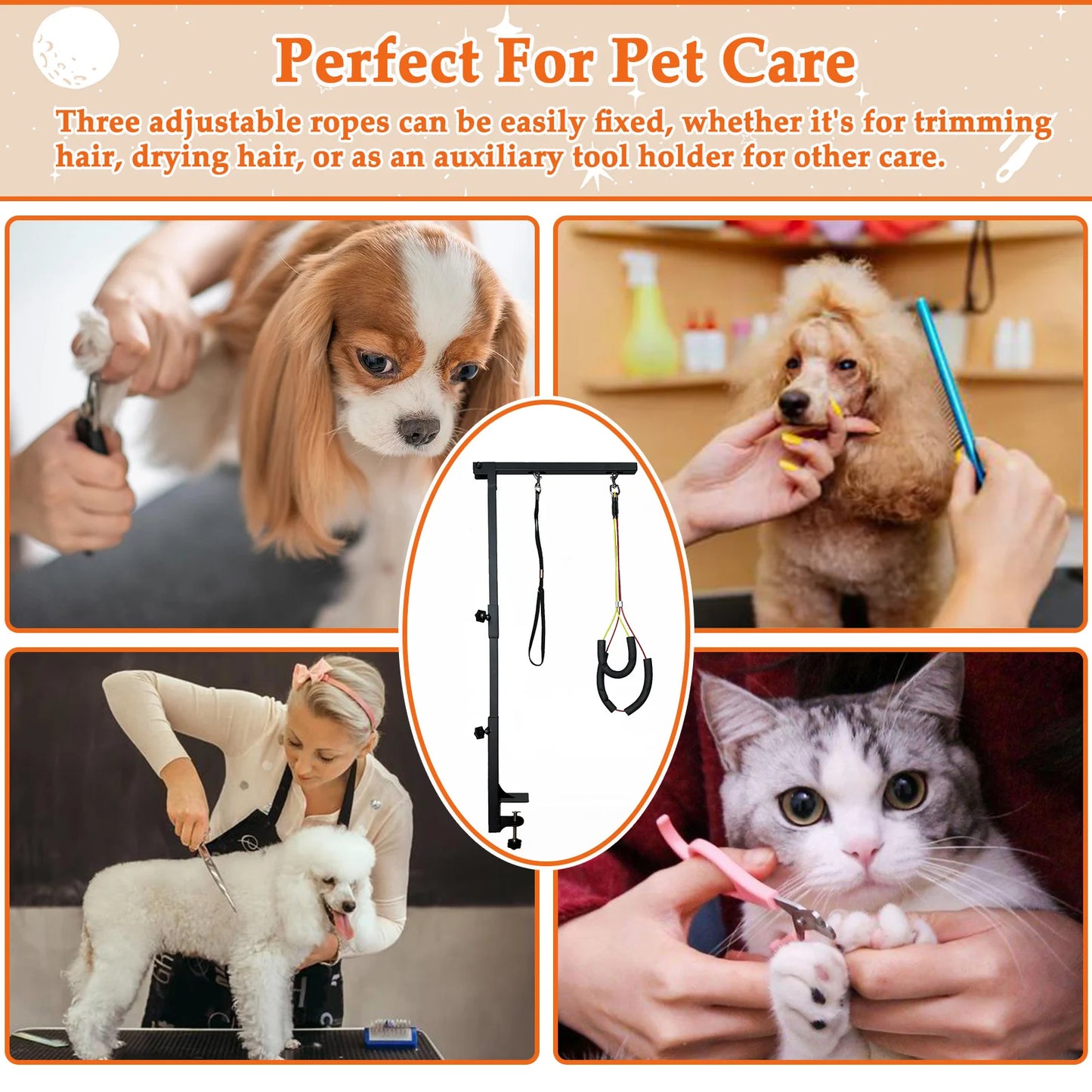 Dog Grooming Arm With Clamp For Small And Medium Dogs