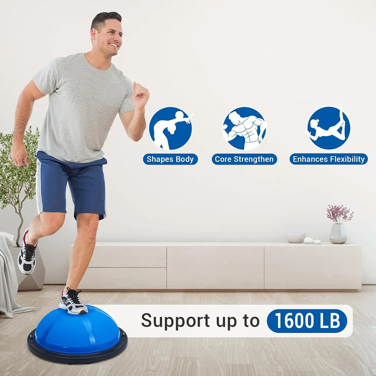 Balance Ball Trainer for Core Strength and Full Body Workouts
