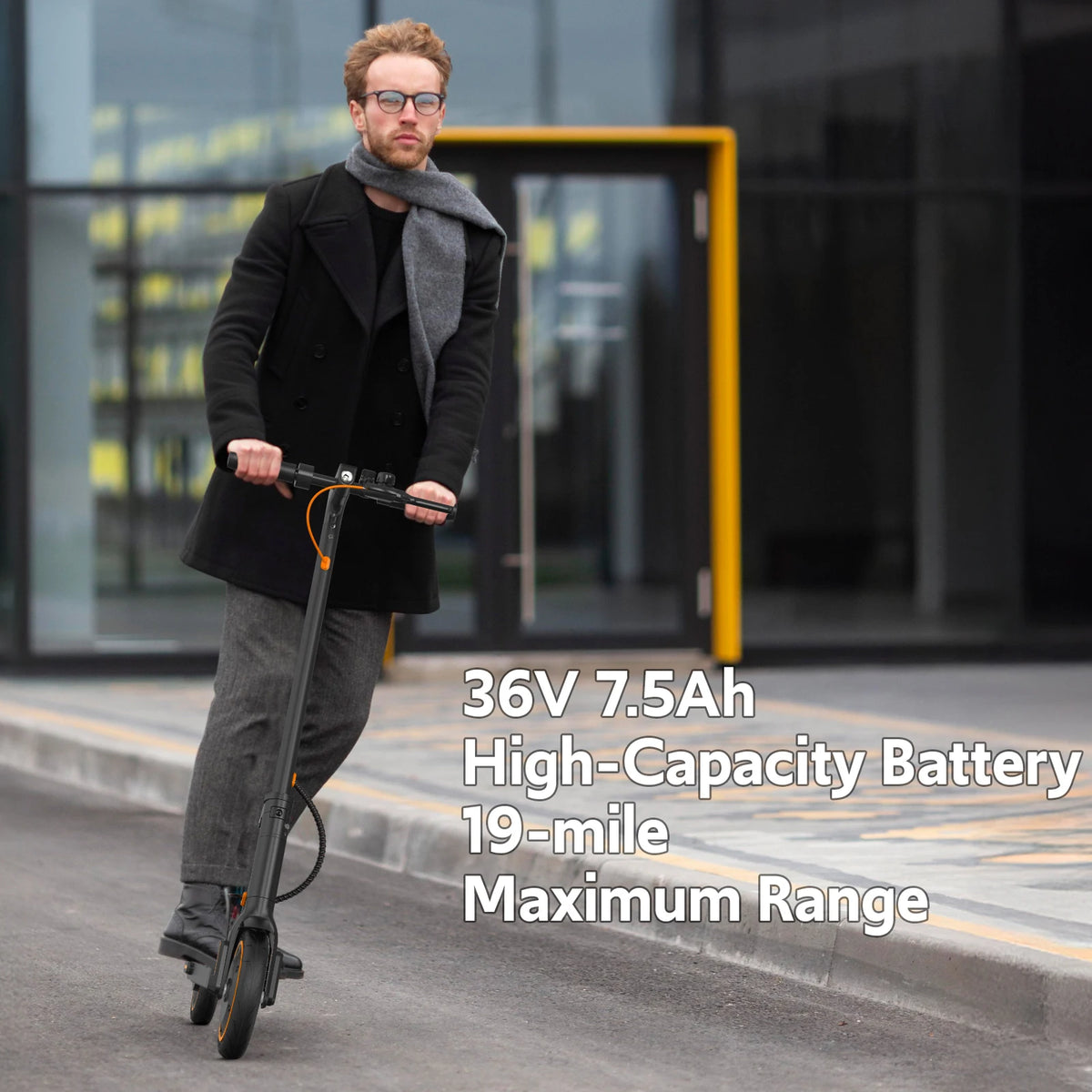 Osboo Electric Folding Scooter With 550W Motor And Dual Brakes