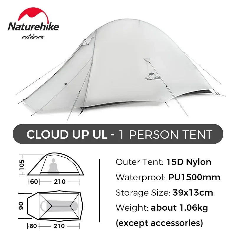 Naturehike Ultralight Double Layer Waterproof Backpacking Camping Tent