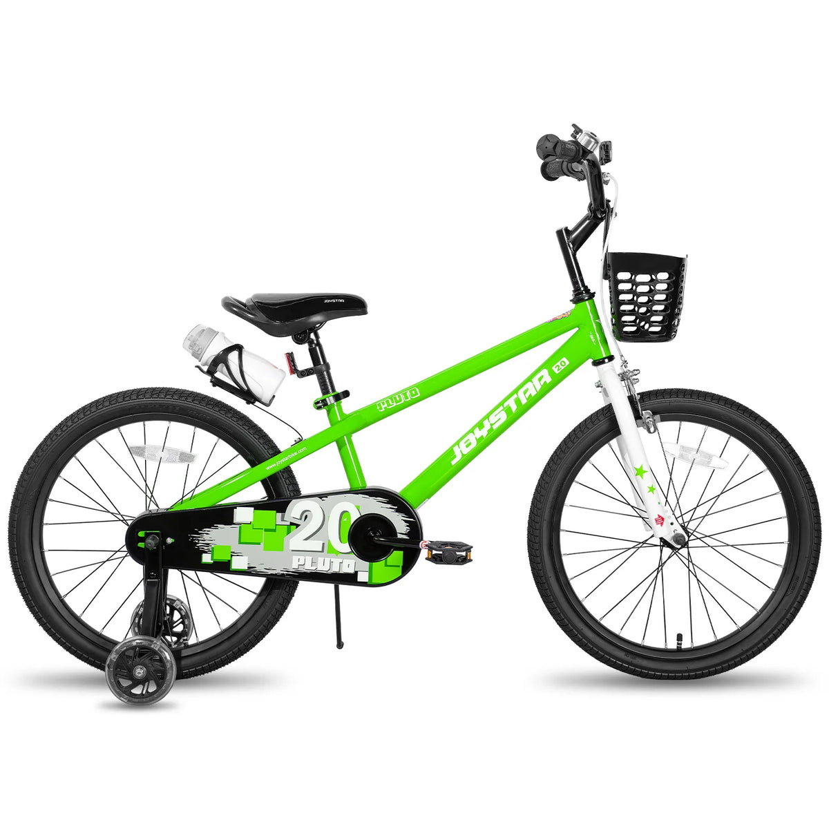JOYSTAR Children Bicycle With Light Up Training Wheels Drum Brake