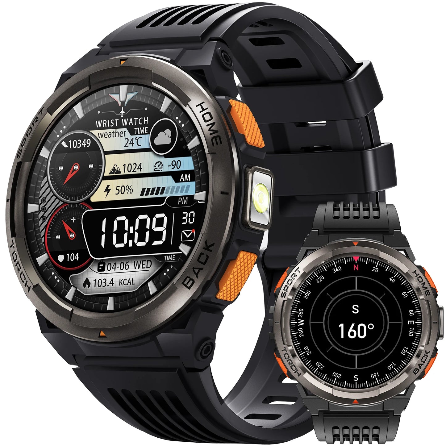 EIGIIS KE5 Smart Watch 3ATM Waterproof With Compass Barometer
