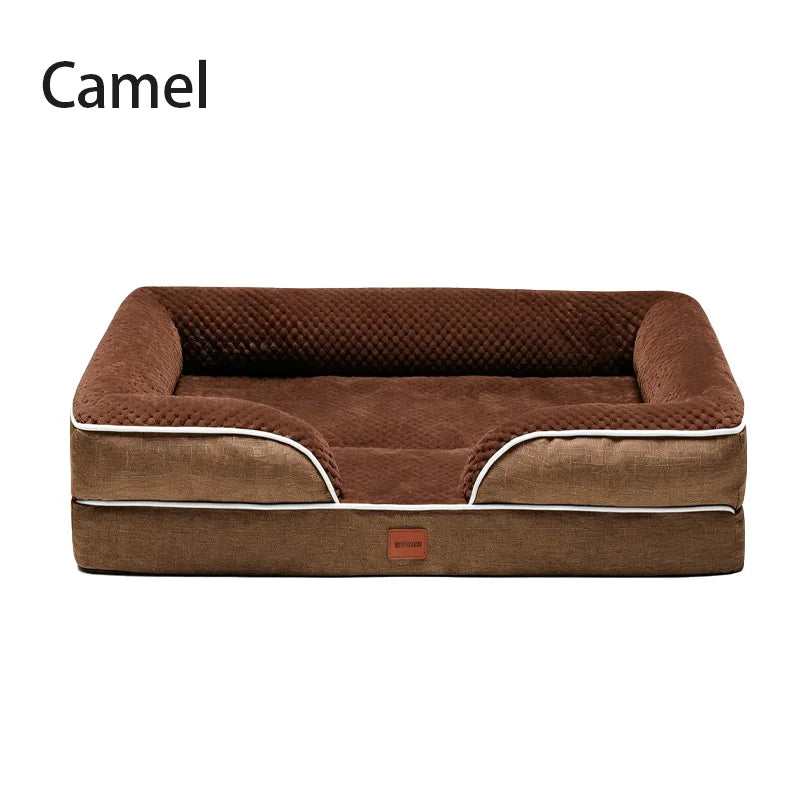 Orthopedic Memory Foam Dog Bed With Waterproof Washable Cover