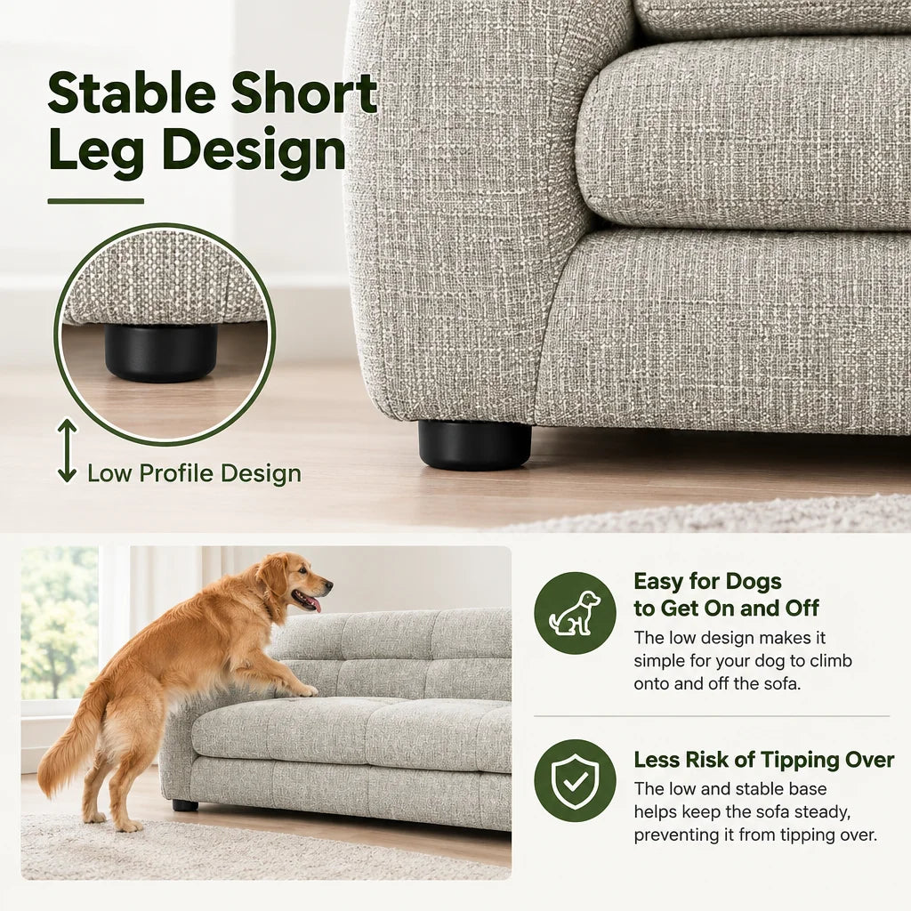 Breathable Dog Sofa Bed With Backrest And Armrests