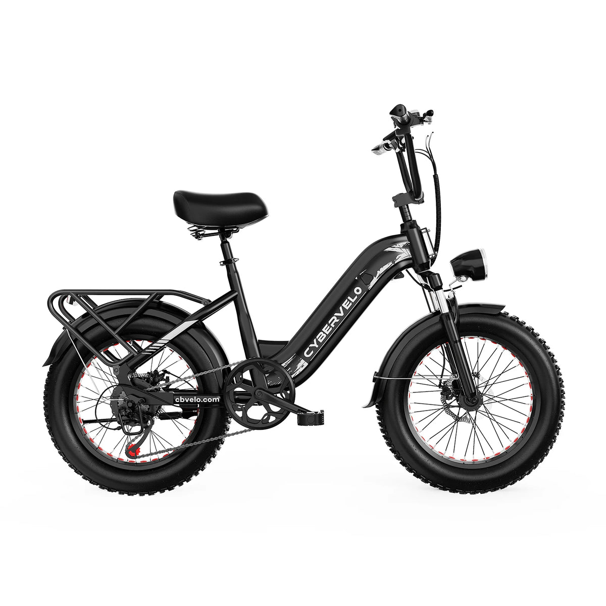 Cybervelo Step Through Commuter Electric Bike With Long Range Battery