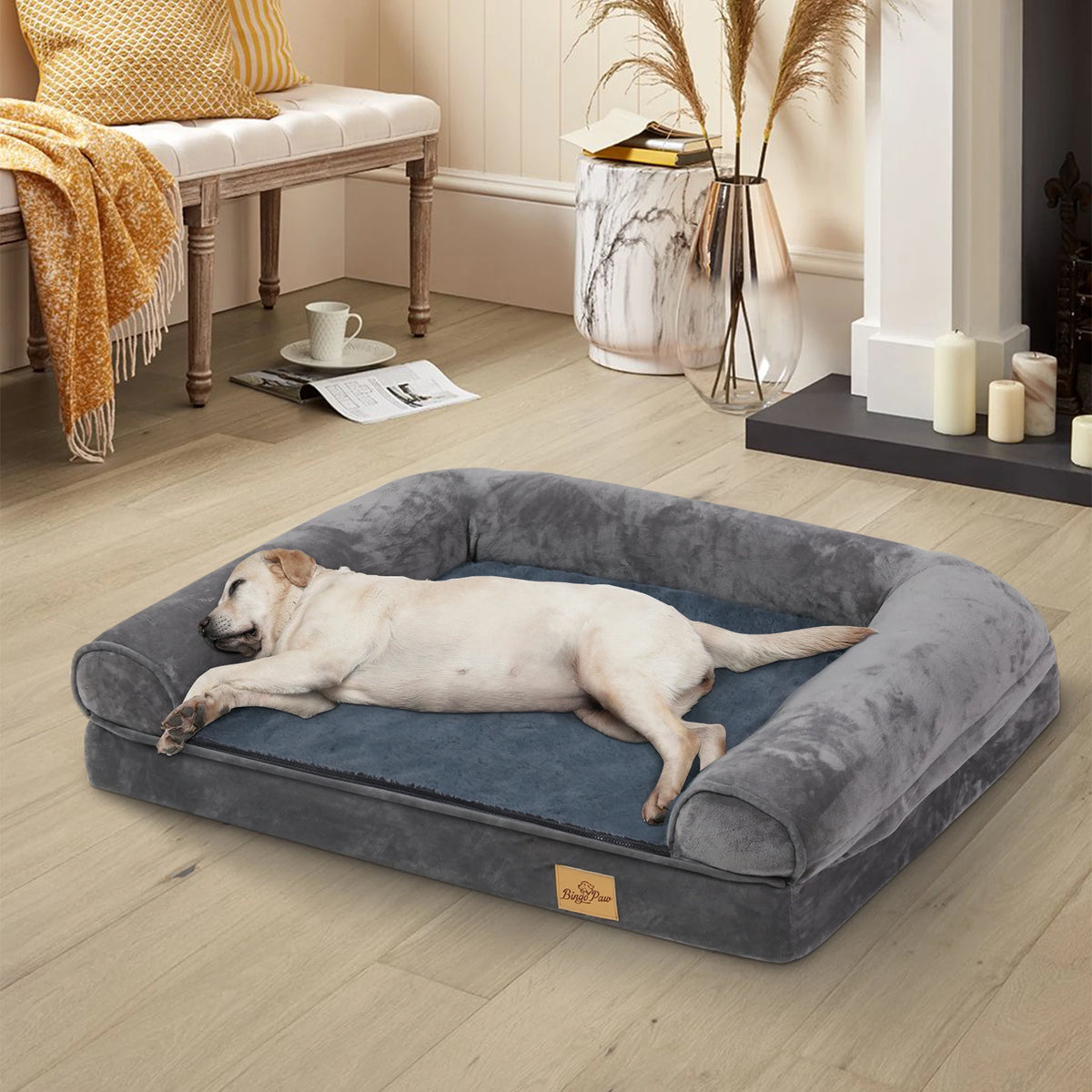 Bingopaw Orthopedic Dog Bed With Waterproof Washable Removable Cover