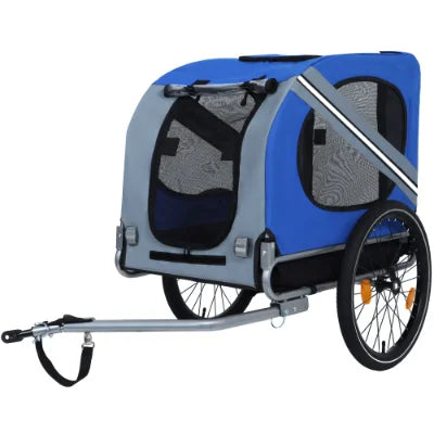 Foldable Pet Bicycle Trailer for Large Dogs and Outdoor Adventures