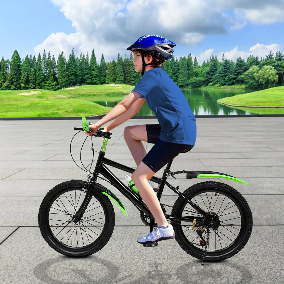 Adjustable 7 Speed Mountain Bike With Storage Bag And Brake
