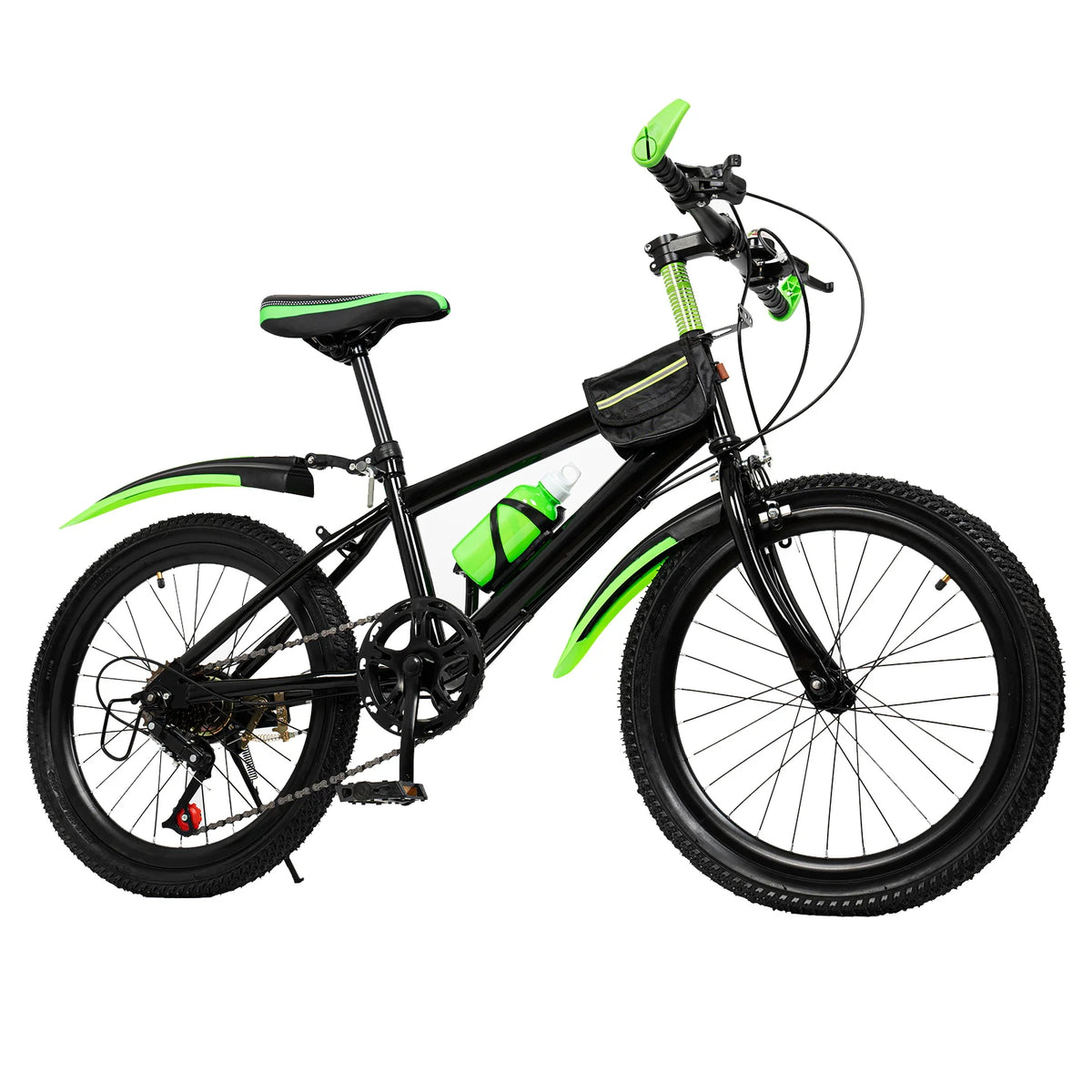 Adjustable 7 Speed Mountain Bike With Storage Bag And Brake