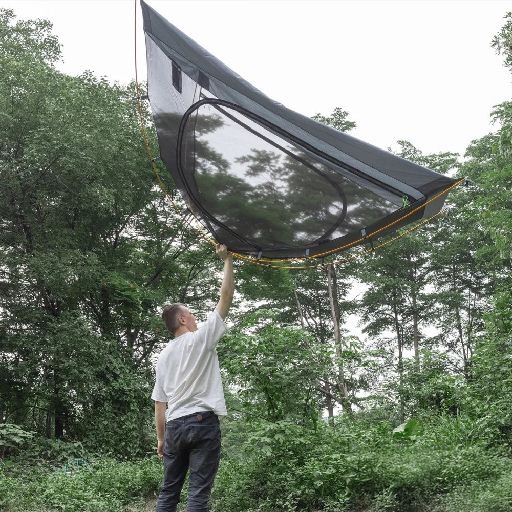 Night Cat Waterproof Two Person Backpacking Tent With Aluminum Poles