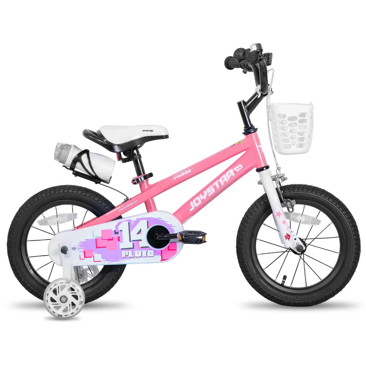 JOYSTAR Children Bicycle With Light Up Training Wheels Drum Brake