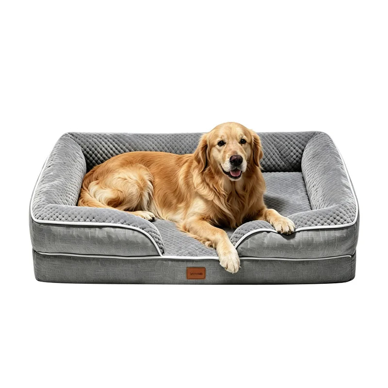 Orthopedic Memory Foam Dog Bed With Waterproof Washable Cover