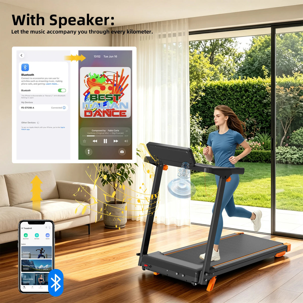 Foldable 3-in-1 Walking Pad Treadmill With Incline And HIIT Modes