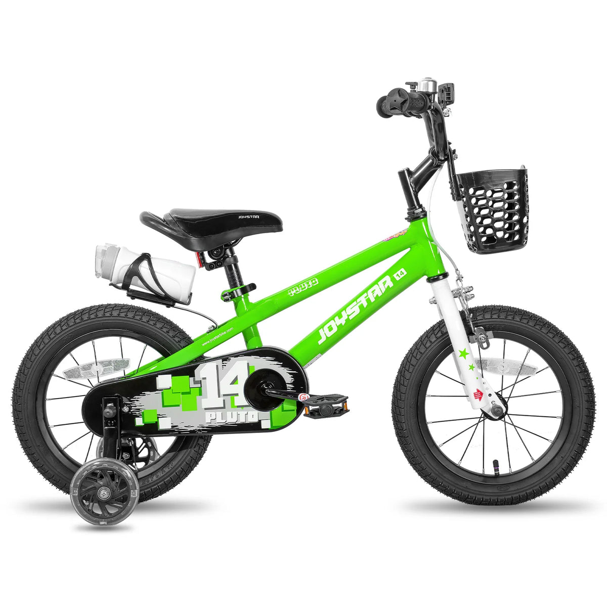 JOYSTAR Children Bicycle With Light Up Training Wheels Drum Brake