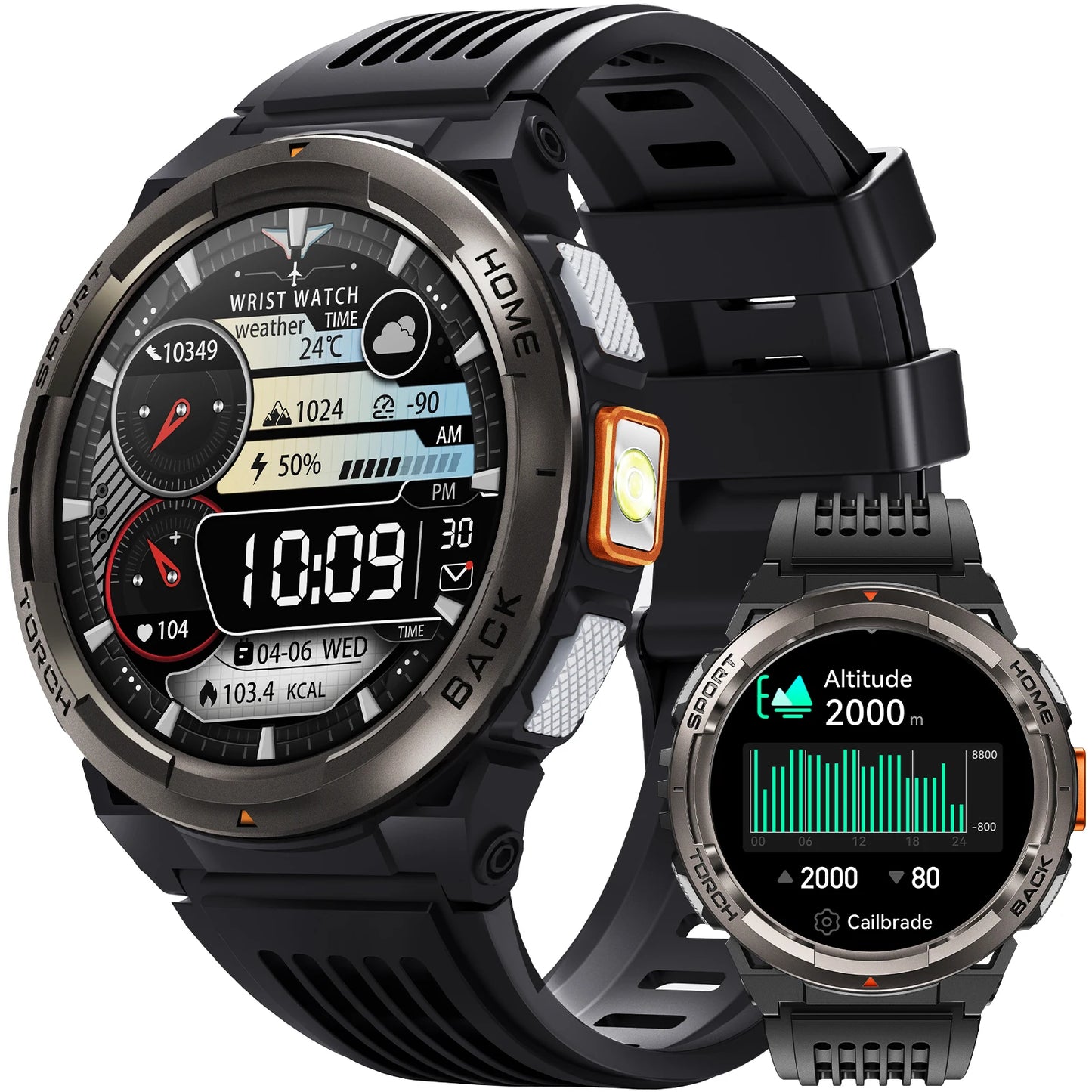 EIGIIS KE5 Smart Watch 3ATM Waterproof With Compass Barometer