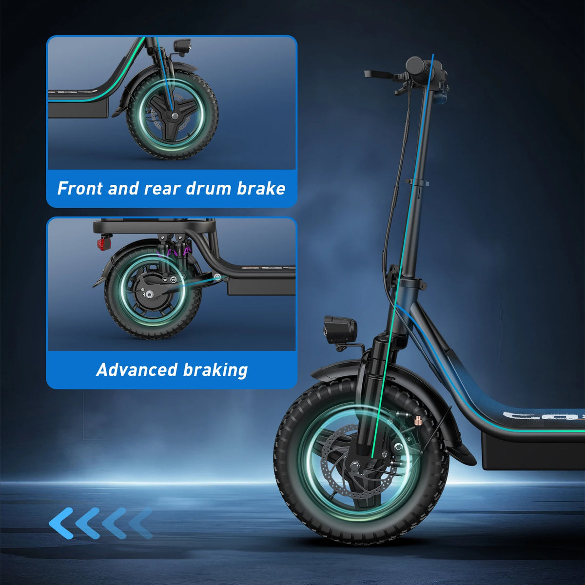 UPlee GQ8 Electric Bike With Fat Tires And Three Riding Modes