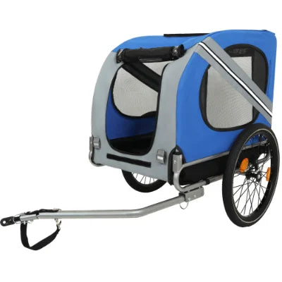 Foldable Pet Bicycle Trailer for Large Dogs and Outdoor Adventures
