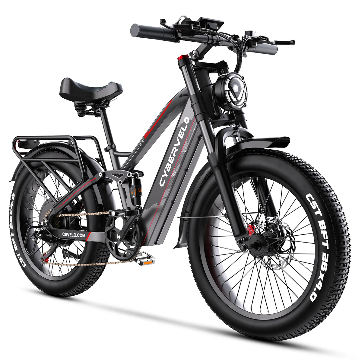 Cybervelo 5000W Peak Fat Tire All Terrain Electric Mountain Bike